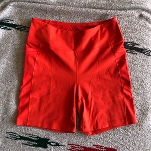 Mountain Hardwear Women's Bright Red Bike Shorts